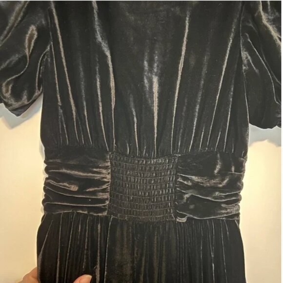New with tags Anthropologie Katerina Maxi Dress- Black Velvet, Sz 4- Retail $178 - Picture 7 of 12